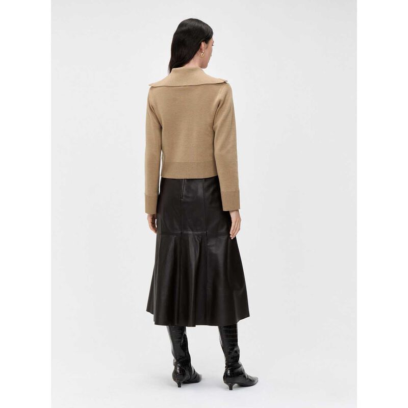 Veronika Maine Merino & Cotton Zip Up Cardigan image number 1